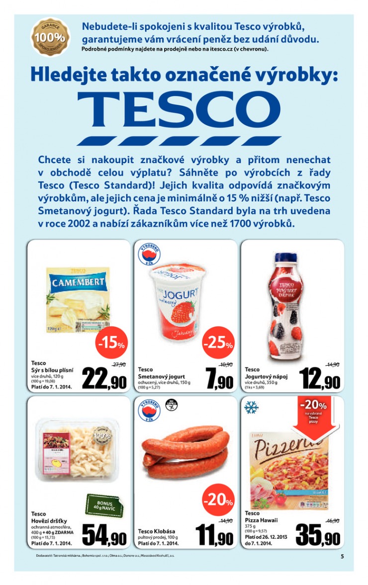 leták Tesco obchodní domy od 2.1.2014 strana 1 leták Tesco obchodní domy od 2.1.2014 strana 1