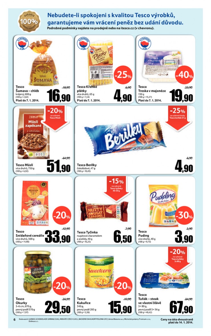 leták Tesco obchodní domy od 2.1.2014 strana 1 leták Tesco obchodní domy od 2.1.2014 strana 1