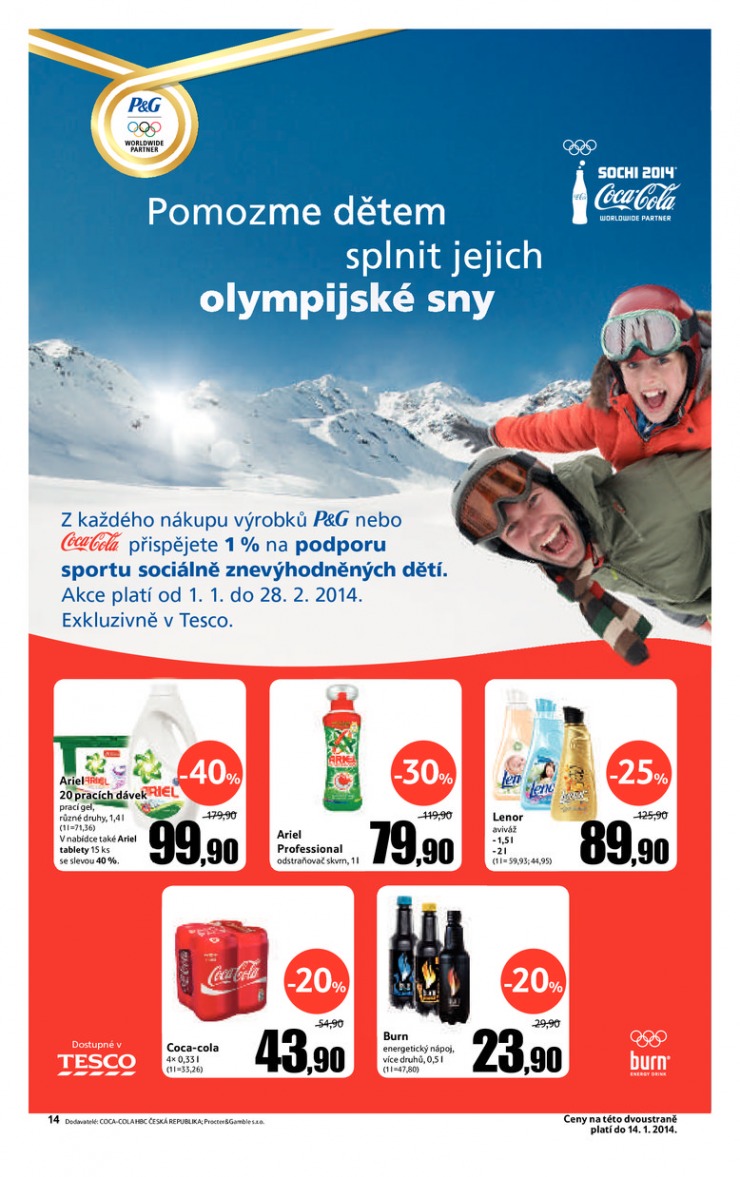 leták Tesco obchodní domy od 2.1.2014 strana 1 leták Tesco obchodní domy od 2.1.2014 strana 1