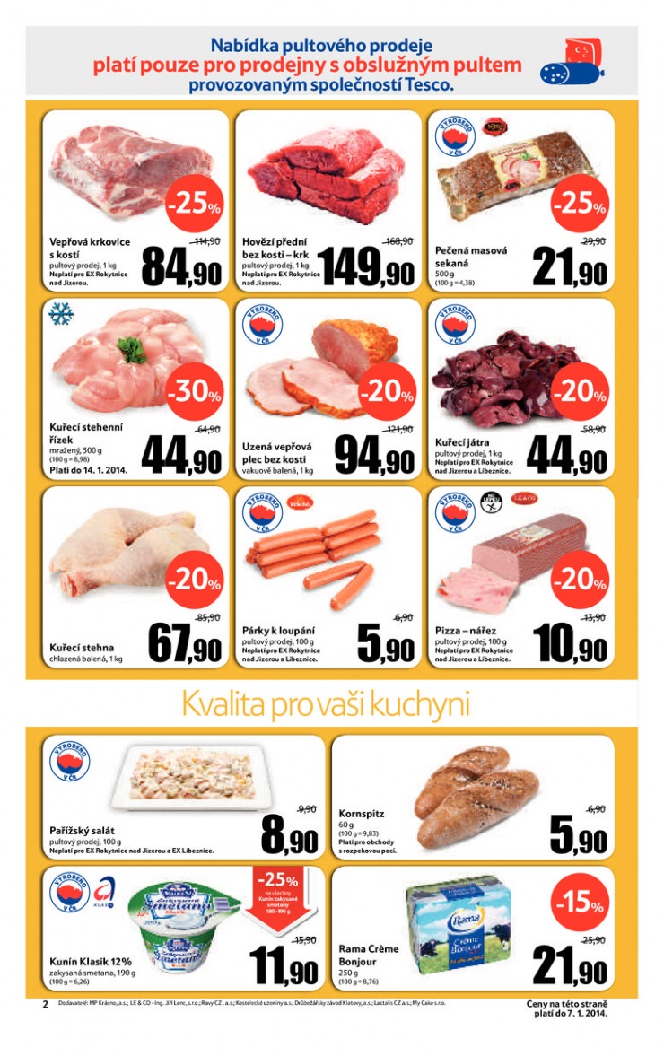 leták Tesco Expres obchody od 2.1.2014 strana 1 leták Tesco Expres obchody od 2.1.2014 strana 1