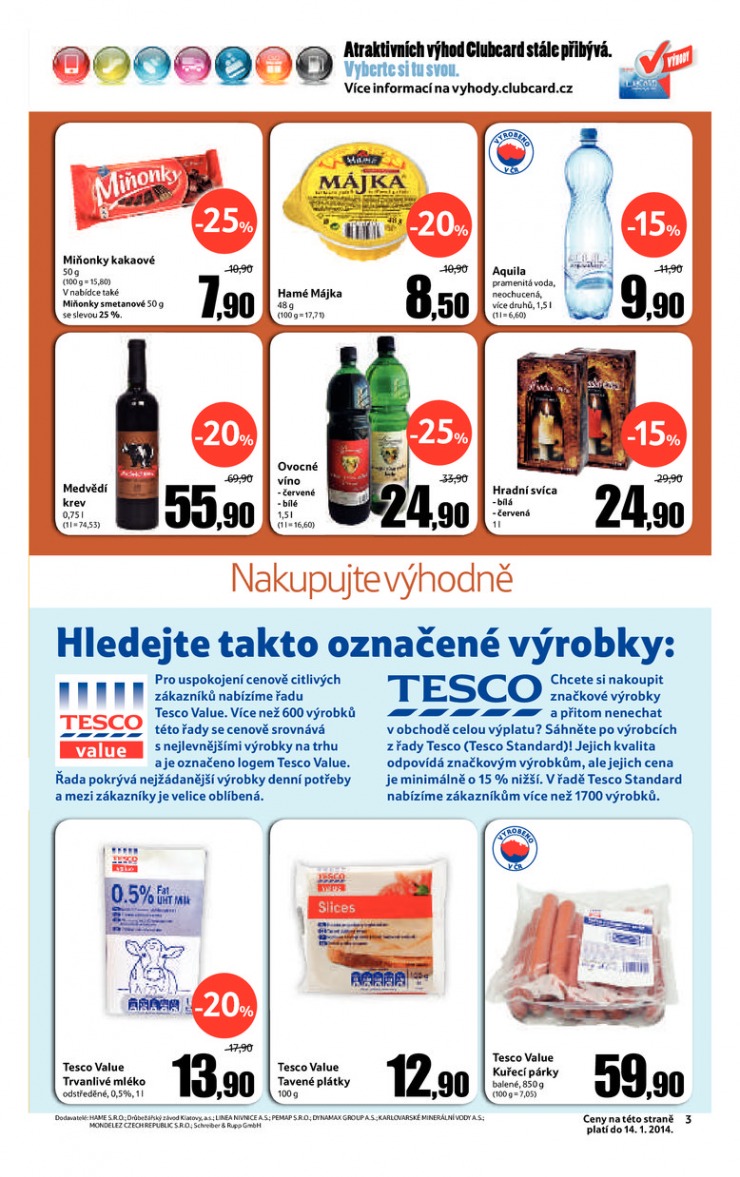 leták Tesco Expres obchody od 2.1.2014 strana 1 leták Tesco Expres obchody od 2.1.2014 strana 1
