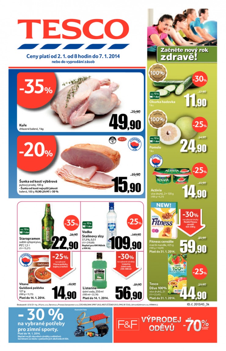 leták Tesco velké hypermarkety od 2.1.2014 strana 1 leták Tesco velké hypermarkety od 2.1.2014 strana 1