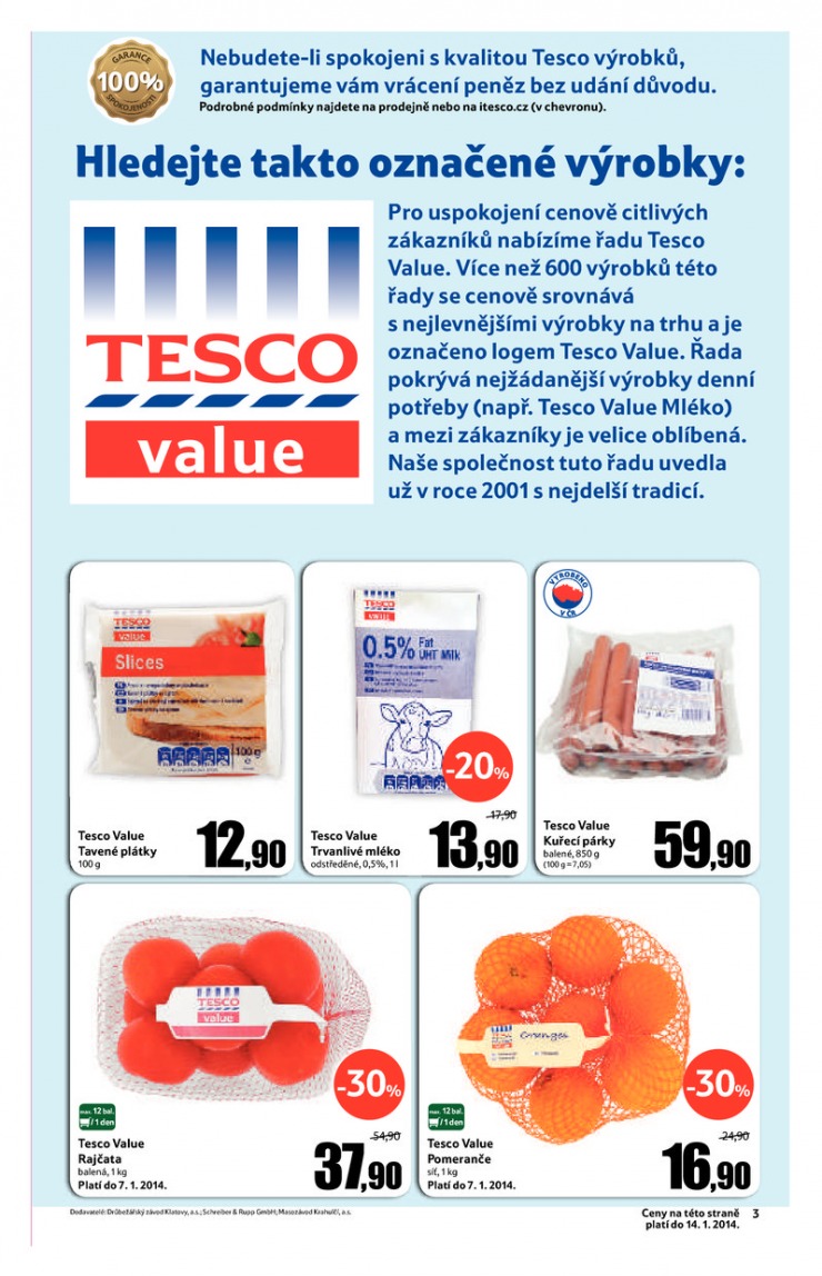 leták Tesco velké hypermarkety od 2.1.2014 strana 1 leták Tesco velké hypermarkety od 2.1.2014 strana 1