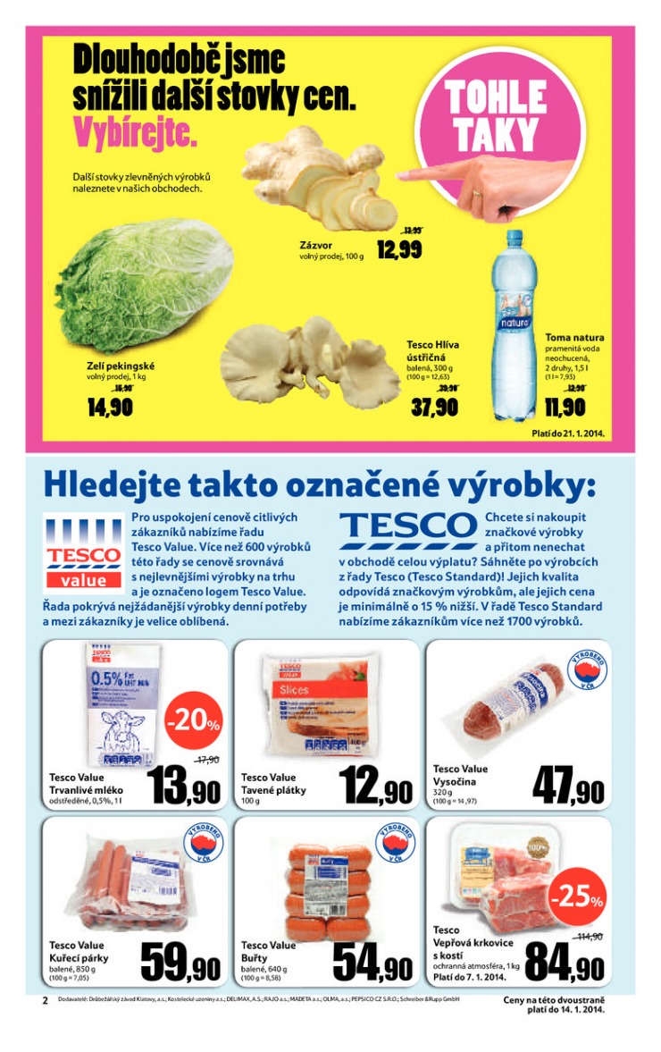 leták Tesco supermarkety od 2.1.2014 strana 1 leták Tesco supermarkety od 2.1.2014 strana 1