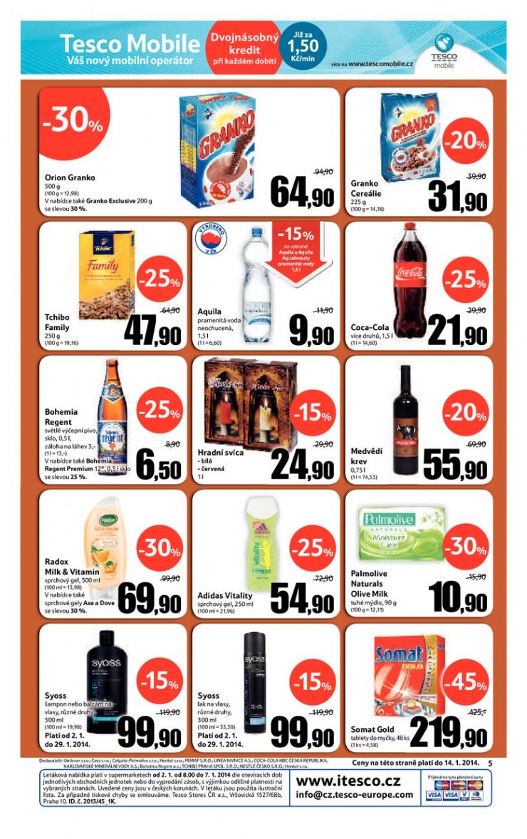 leták Tesco supermarkety od 2.1.2014 strana 1 leták Tesco supermarkety od 2.1.2014 strana 1