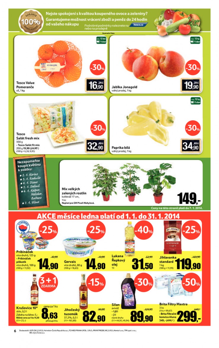leták Tesco supermarkety od 2.1.2014 strana 1 leták Tesco supermarkety od 2.1.2014 strana 1