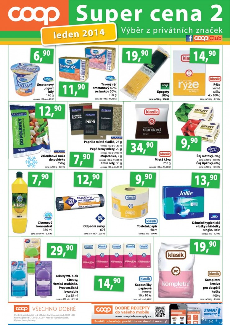 leták COOP Terno od 2.1.2014 strana 1 leták COOP Terno od 2.1.2014 strana 1
