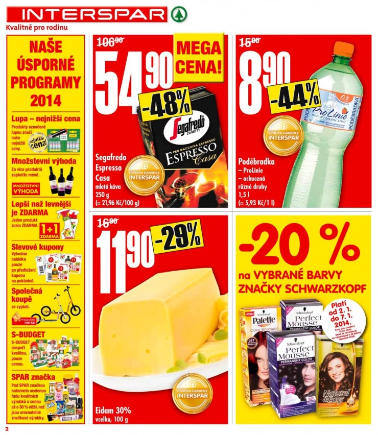 leták Interspar Akční nabídka od 2.1.2014 strana 1 leták Interspar Akční nabídka od 2.1.2014 strana 1