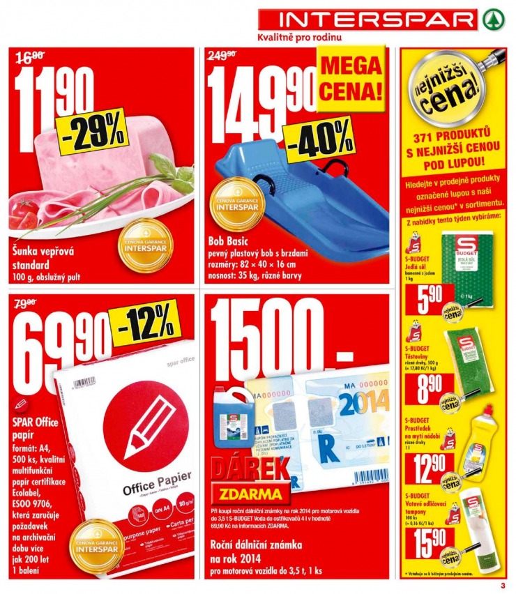 leták Interspar Akční nabídka od 2.1.2014 strana 1 leták Interspar Akční nabídka od 2.1.2014 strana 1