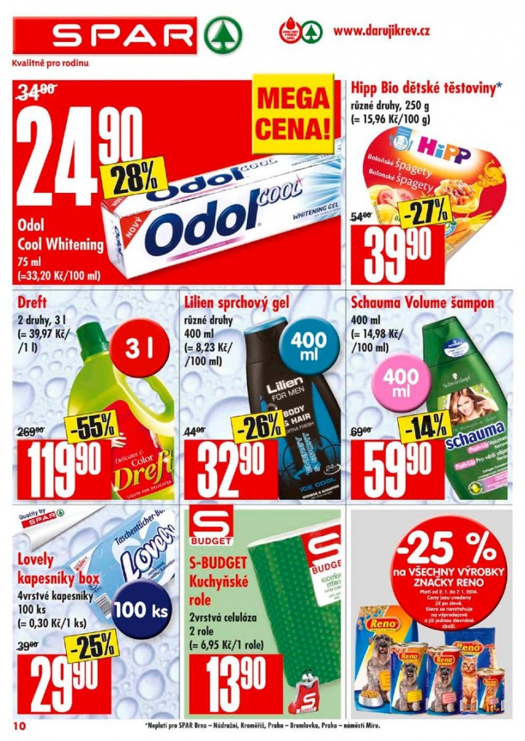 letk Interspar nabdka Spar od 2.1.2014 strana 1