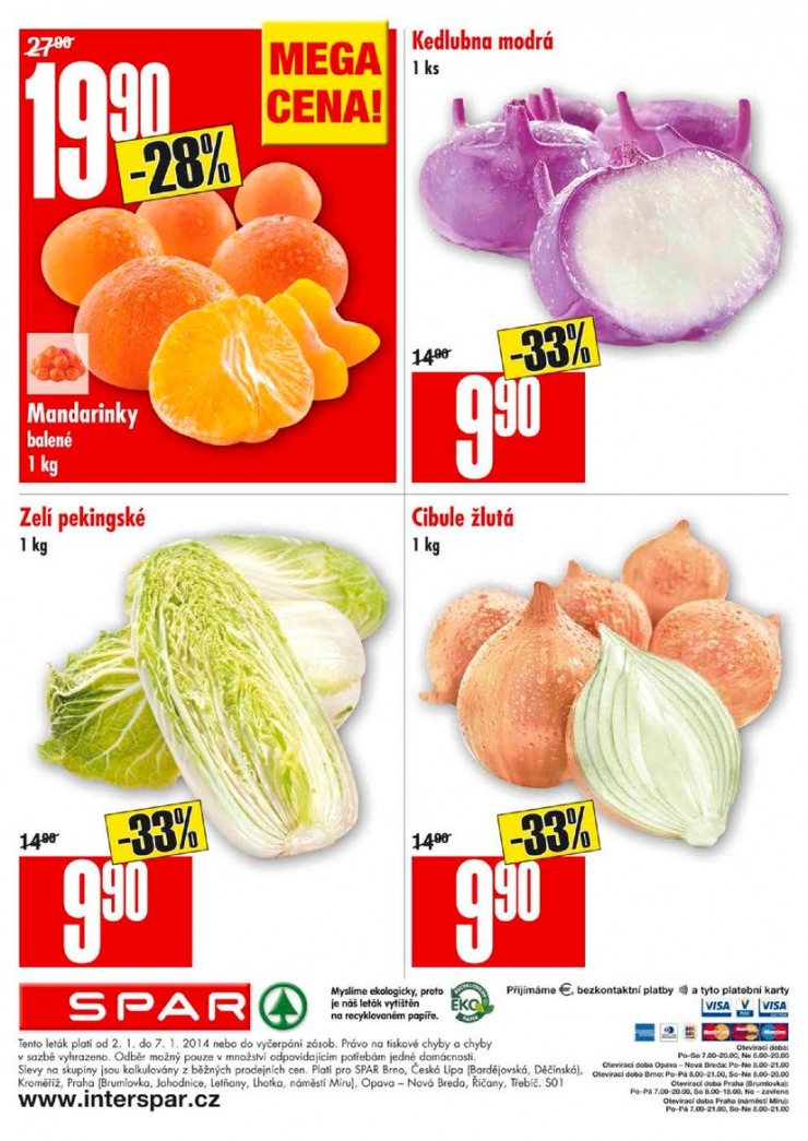 leták Interspar nabídka Spar od 2.1.2014 strana 1 leták Interspar nabídka Spar od 2.1.2014 strana 1