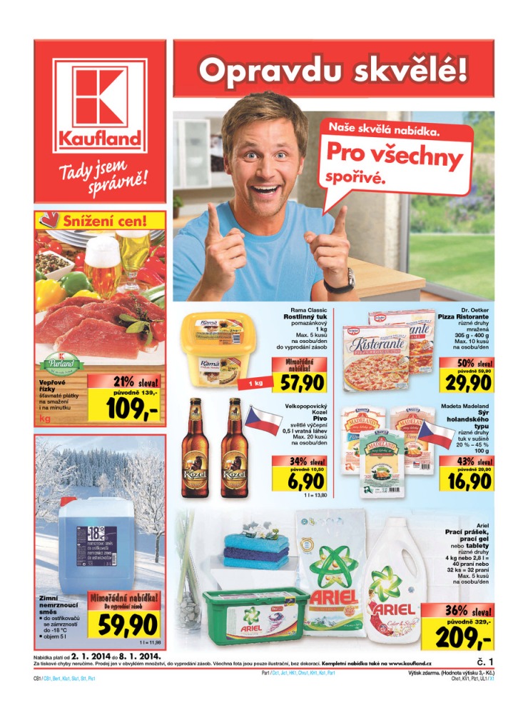 leták Kaufland Aktuální nabídka od 2.1.2014 strana 1 leták Kaufland Aktuální nabídka od 2.1.2014 strana 1