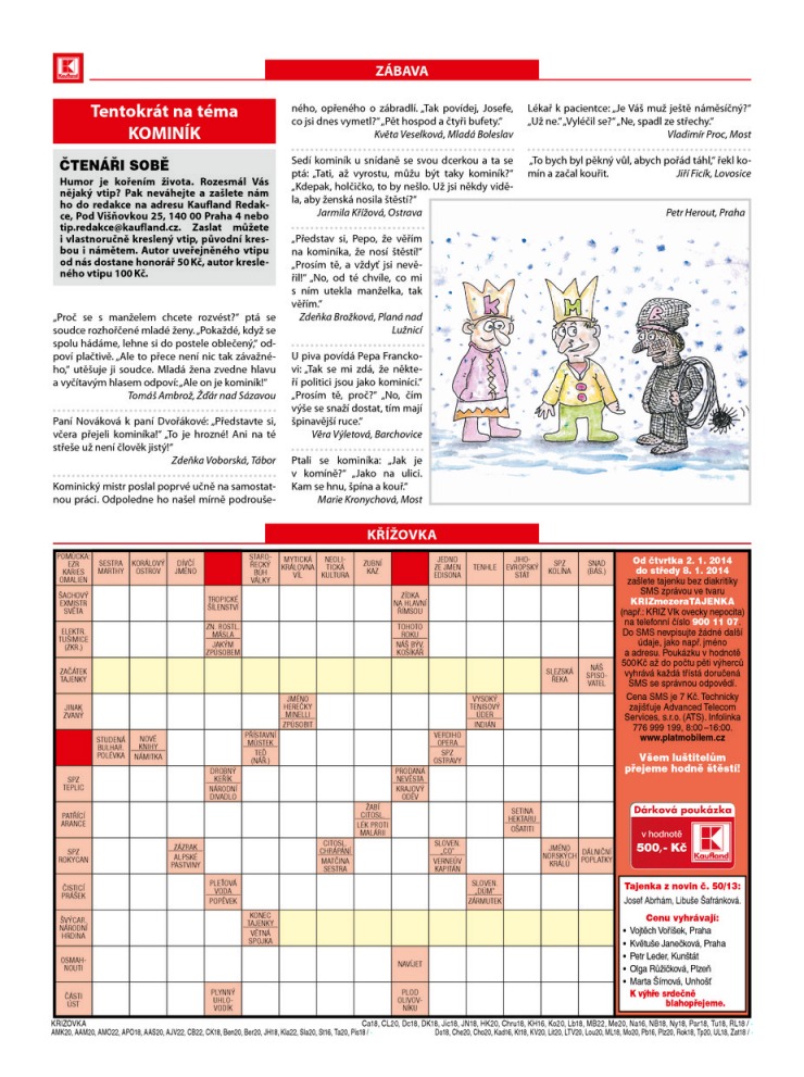 leták Kaufland Aktuální nabídka od 2.1.2014 strana 1 leták Kaufland Aktuální nabídka od 2.1.2014 strana 1