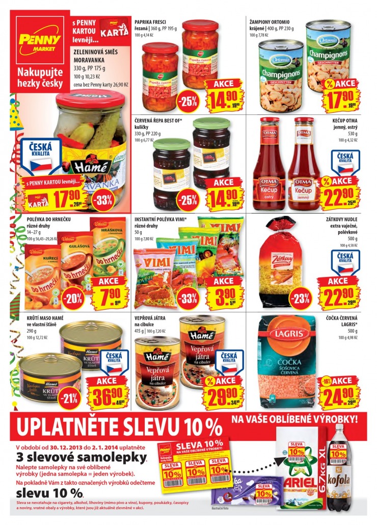 let�k Penny Aktu�ln� nab�dka od 27.12.2013 strana 1