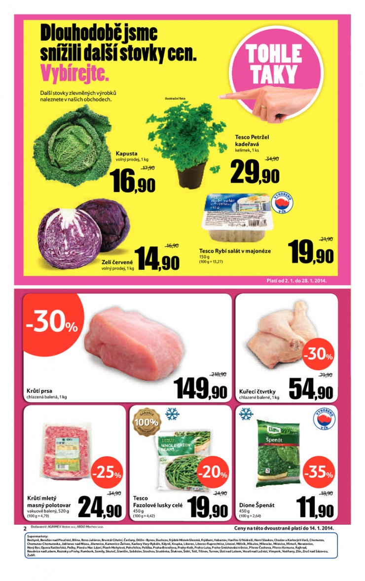 leták Tesco supermarkety od 8.1.2014 strana 1 leták Tesco supermarkety od 8.1.2014 strana 1