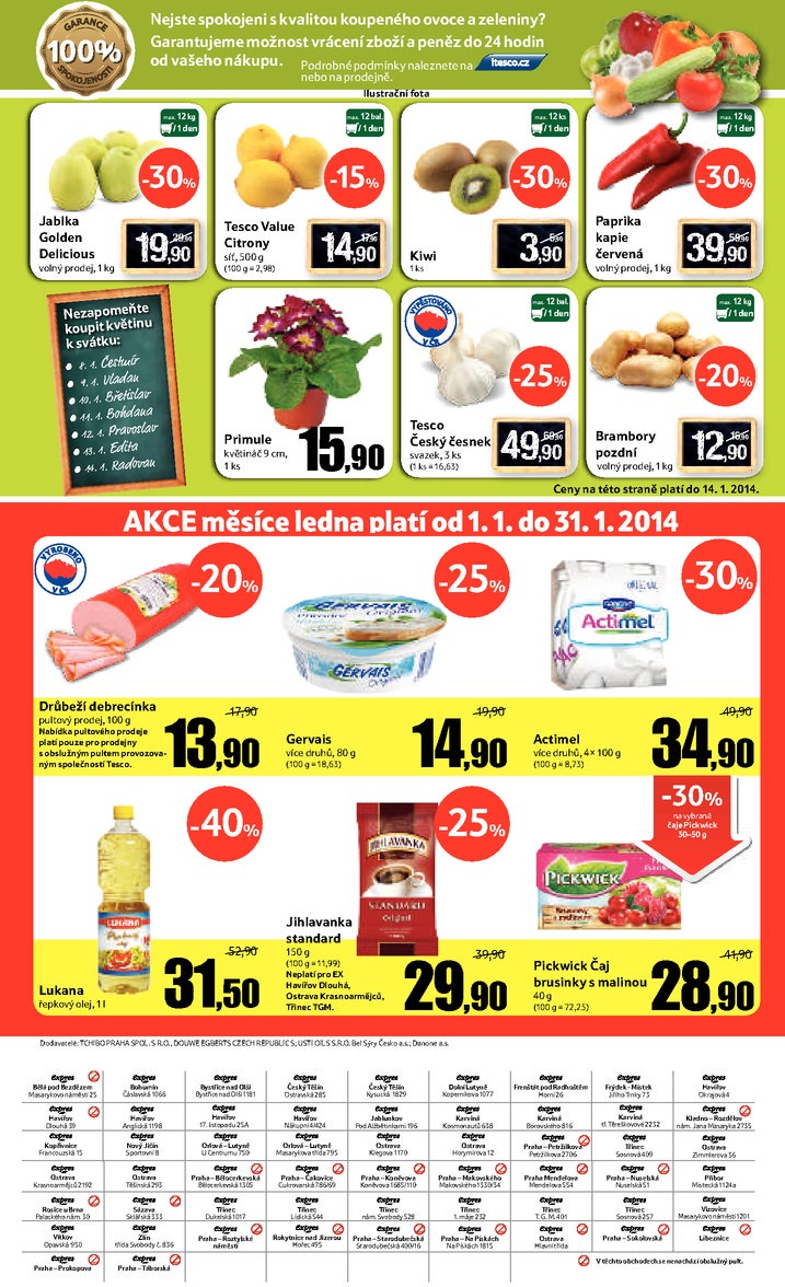 leták Tesco Expres obchody od 8.1.2014 strana 1 leták Tesco Expres obchody od 8.1.2014 strana 1