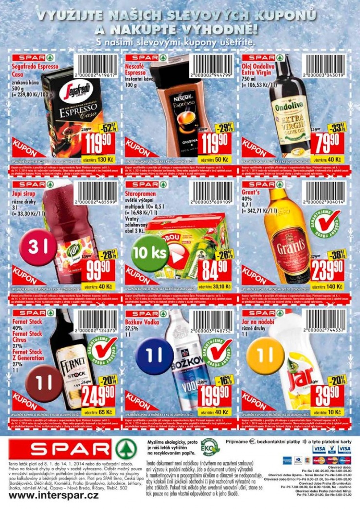 leták Interspar nabídka Spar od 8.1.2014 strana 1 leták Interspar nabídka Spar od 8.1.2014 strana 1