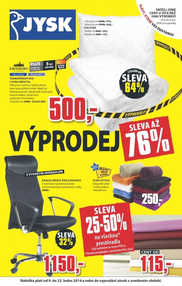 letk Jysk Nabdka tdne od 9.1.2014 strana 1