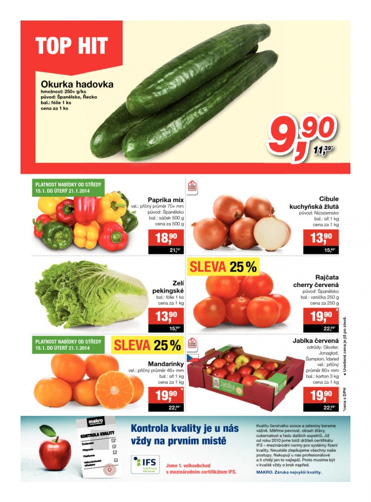 leták Makro Potraviny od 15.1.2014 strana 1 leták Makro Potraviny od 15.1.2014 strana 1