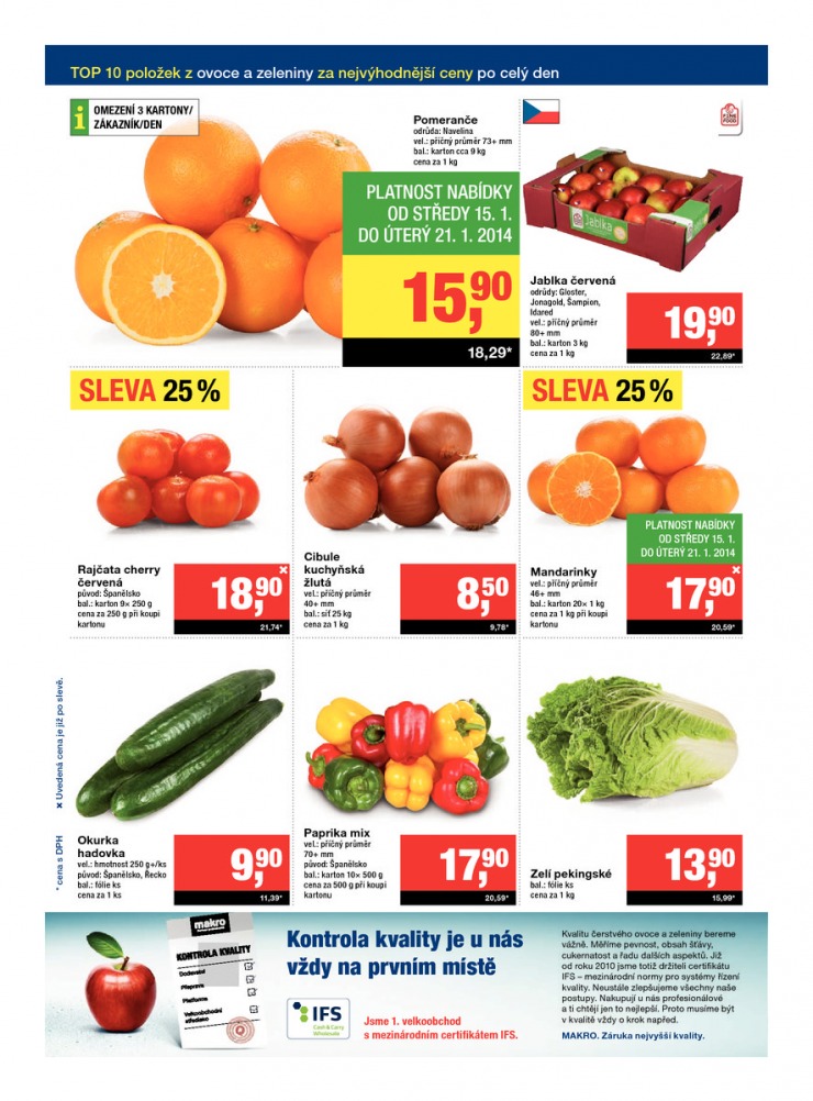 leták Makro Maloobchod od 15.1.2014 strana 1 leták Makro Maloobchod od 15.1.2014 strana 1
