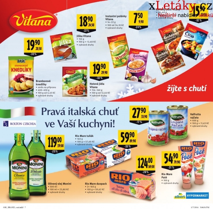 leták Albert Hypermarket - značkové výrobky leták strana 1 leták Albert Hypermarket - značkové výrobky leták strana 1
