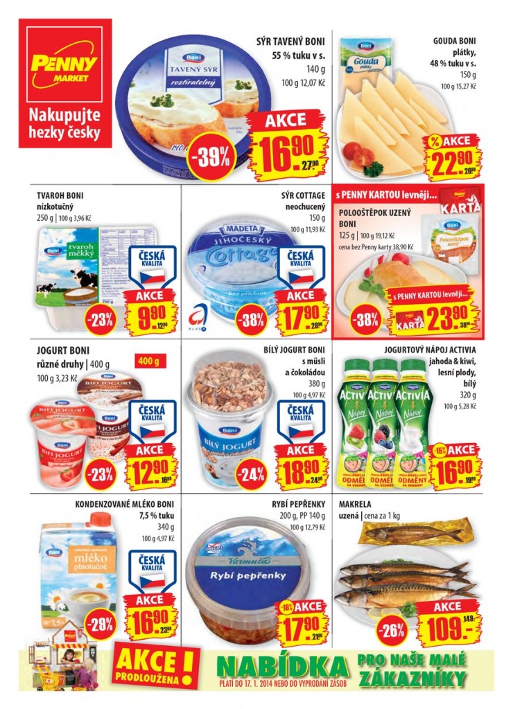 leták Penny Aktuální nabídka od 13.1.2014 strana 1 leták Penny Aktuální nabídka od 13.1.2014 strana 1