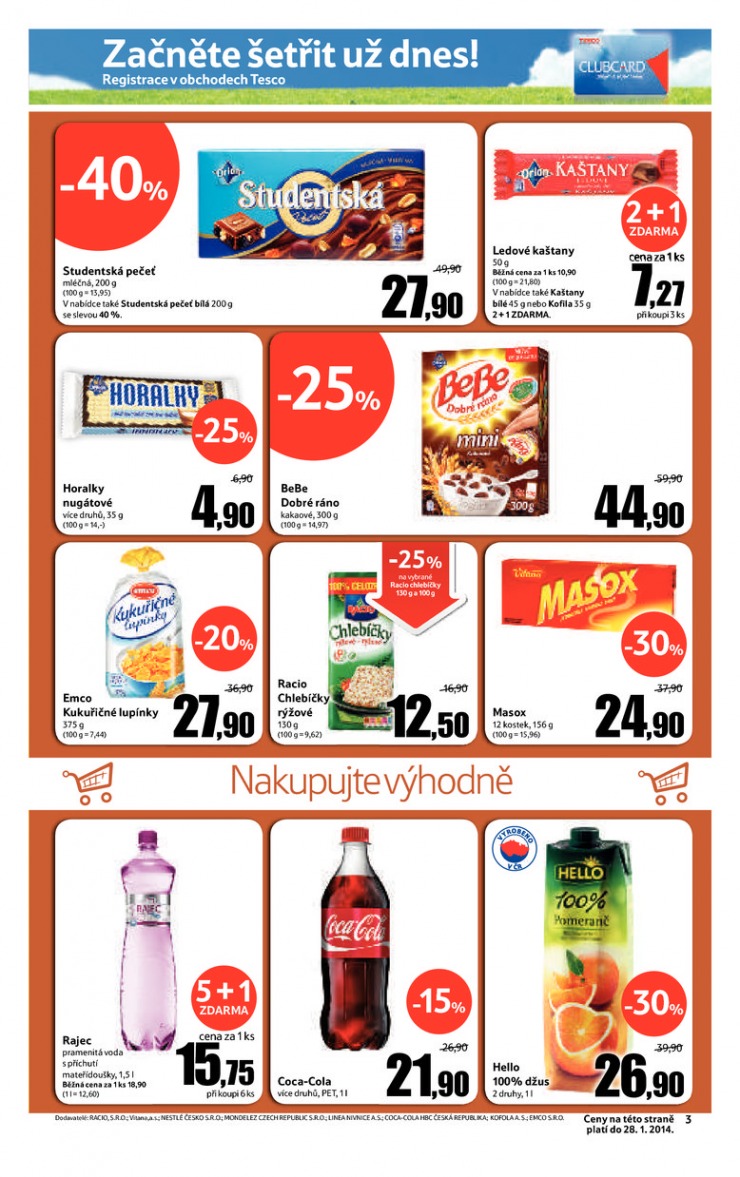 leták Tesco supermarkety od 15.1.2014 strana 1 leták Tesco supermarkety od 15.1.2014 strana 1