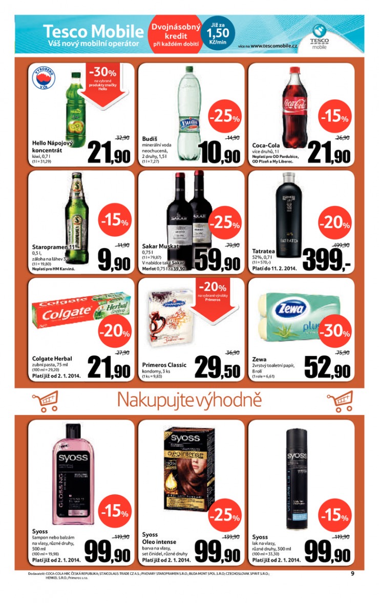 leták Tesco obchody Extra od 15.1.2014 strana 1 leták Tesco obchody Extra od 15.1.2014 strana 1