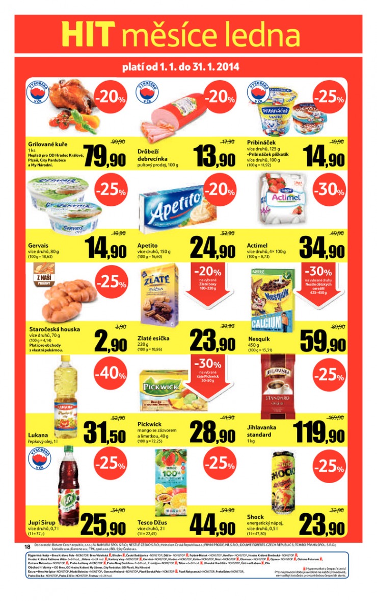 leták Tesco obchody Extra od 15.1.2014 strana 1 leták Tesco obchody Extra od 15.1.2014 strana 1