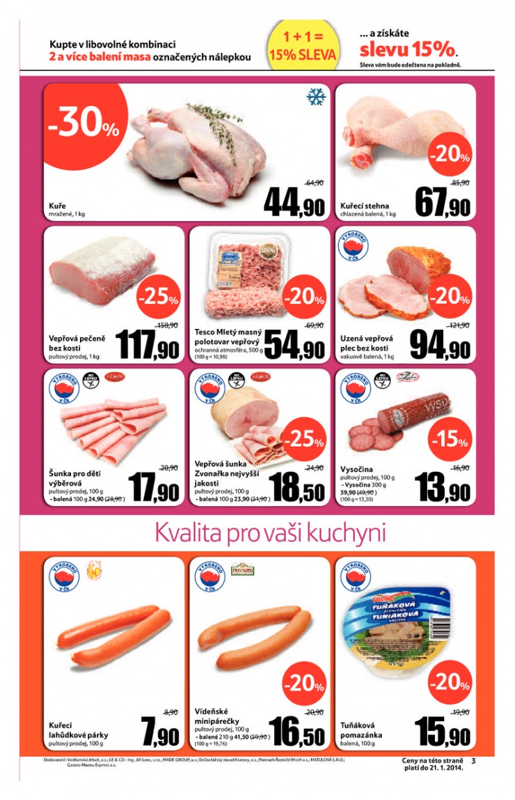 leták Tesco malé hypermarkety od 15.1.2014 strana 1 leták Tesco malé hypermarkety od 15.1.2014 strana 1