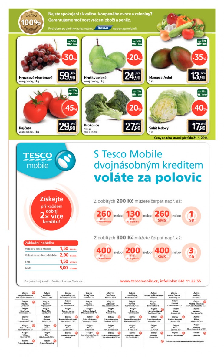 leták Tesco Expres obchody od 15.1.2014 strana 1 leták Tesco Expres obchody od 15.1.2014 strana 1