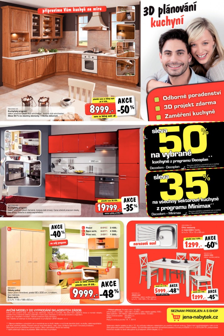 leták Jena nábytek Aktuální leták od 14.1.2014 strana 1 leták Jena nábytek Aktuální leták od 14.1.2014 strana 1