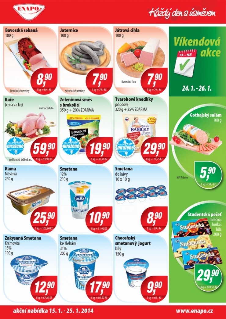 leták Enapo Akční leták od 15.1.2014 strana 1 leták Enapo Akční leták od 15.1.2014 strana 1