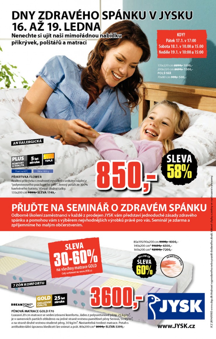 leták Jysk Nabídka týdne od 16.1.2014 strana 1 leták Jysk Nabídka týdne od 16.1.2014 strana 1