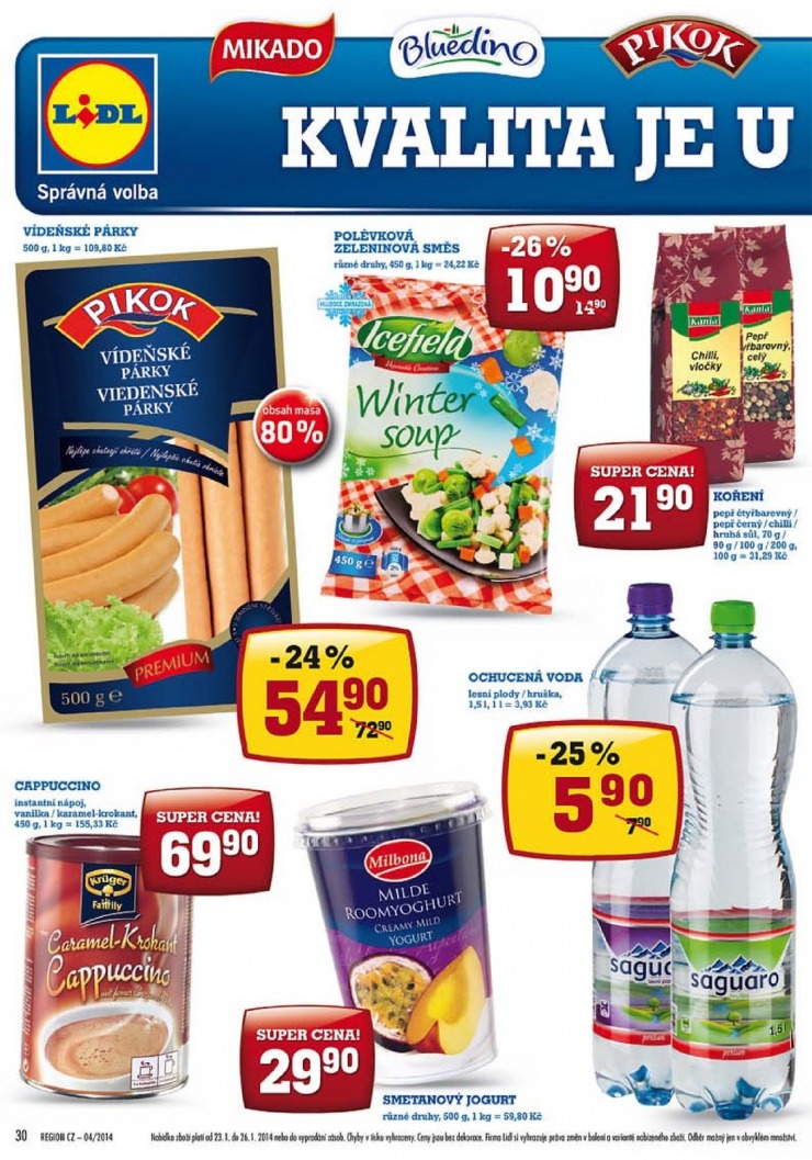 leták Lidl Akční nabídka od 20.1.2014 strana 1 leták Lidl Akční nabídka od 20.1.2014 strana 1