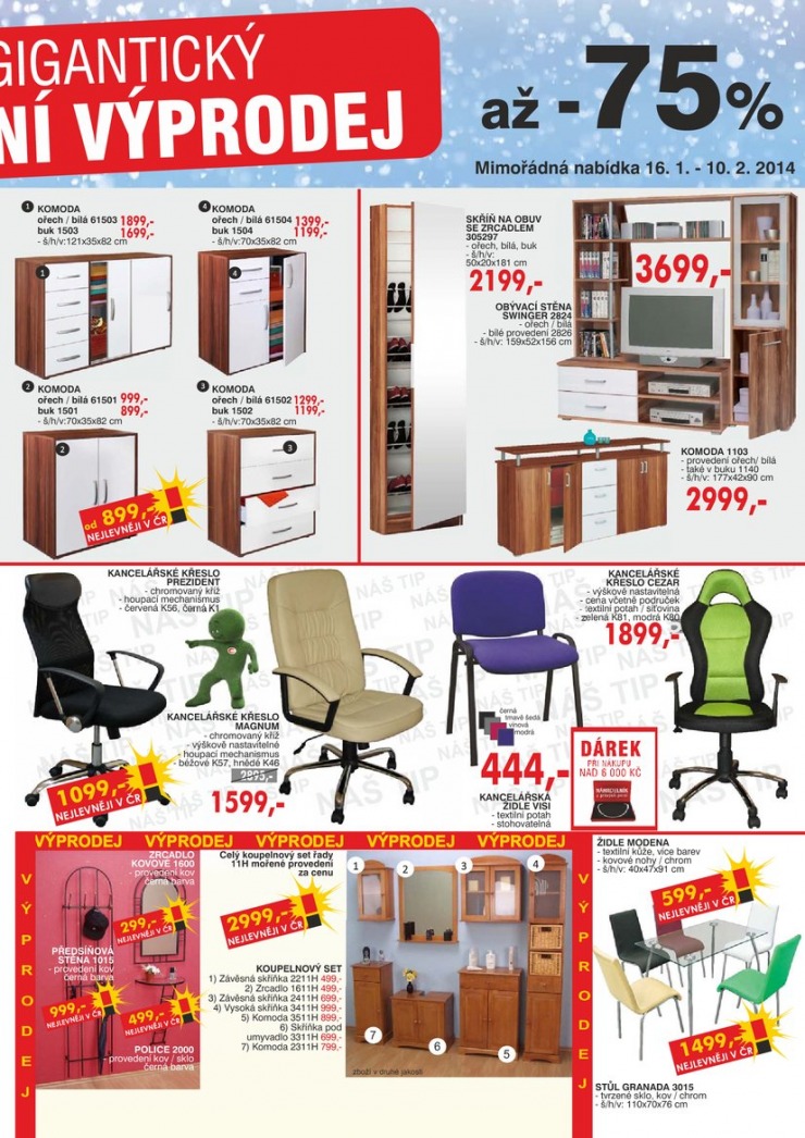 leták Idea nábytek Akční leták od 16.1.2014 strana 1 leták Idea nábytek Akční leták od 16.1.2014 strana 1