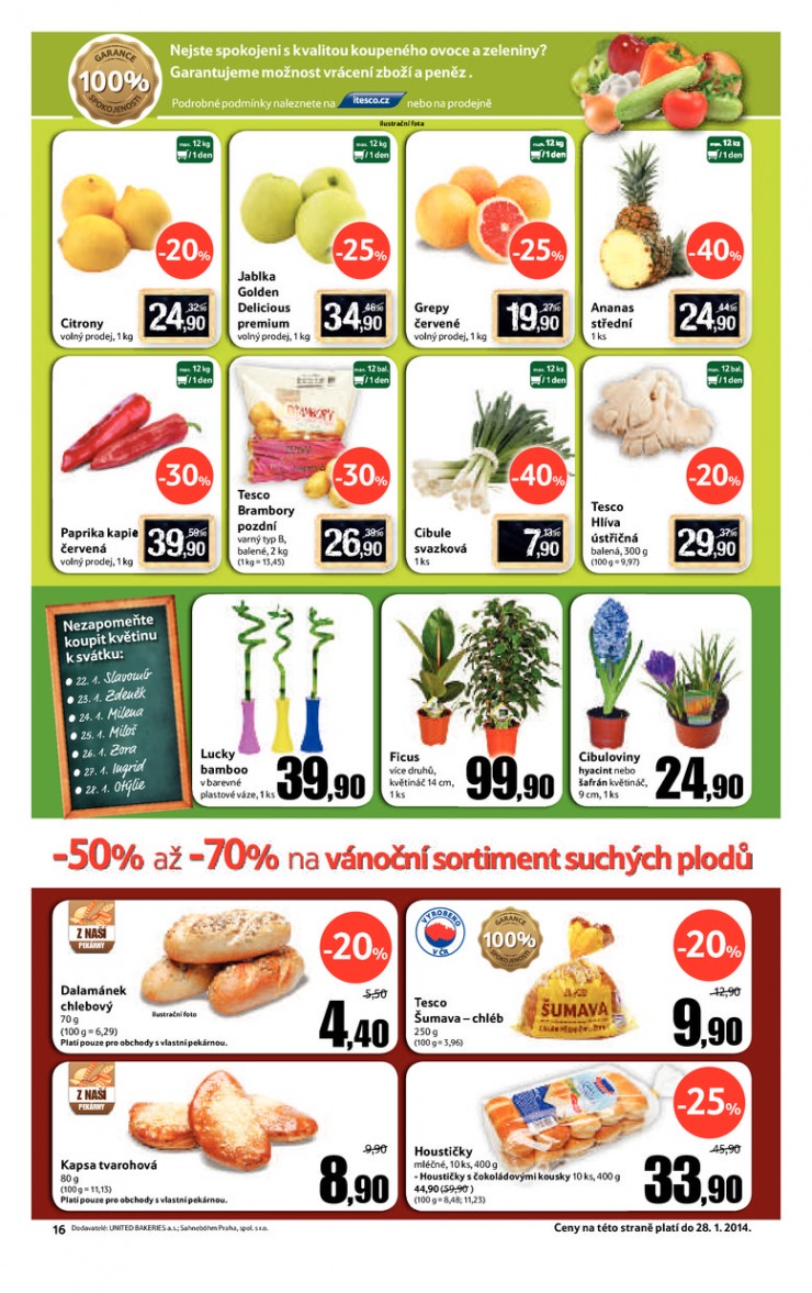 leták Tesco obchodní domy od 22.1.2014 strana 1 leták Tesco obchodní domy od 22.1.2014 strana 1