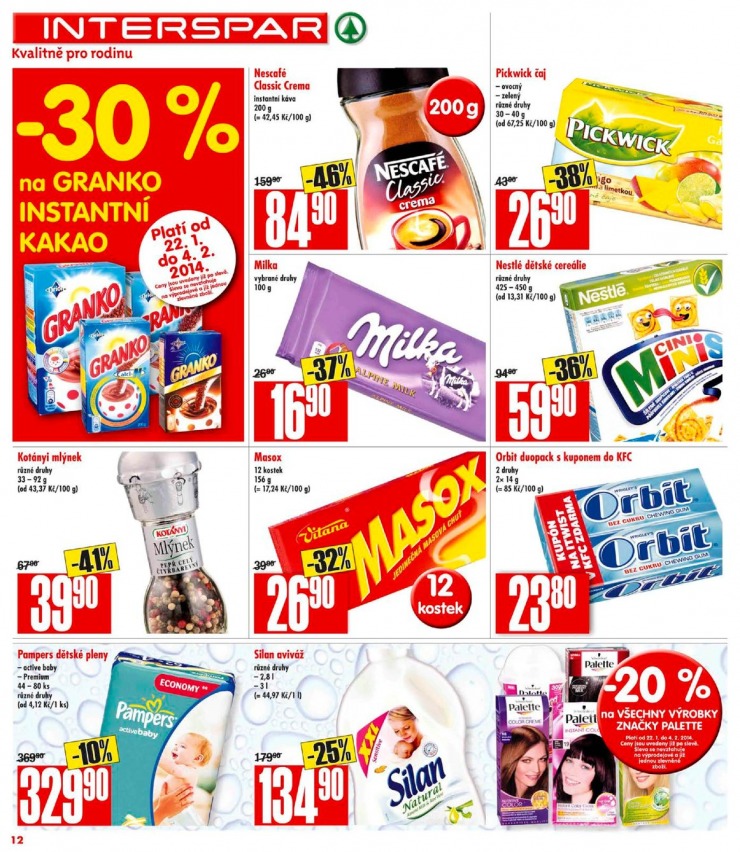 leták Interspar Akční nabídka od 22.1.2014 strana 1 leták Interspar Akční nabídka od 22.1.2014 strana 1