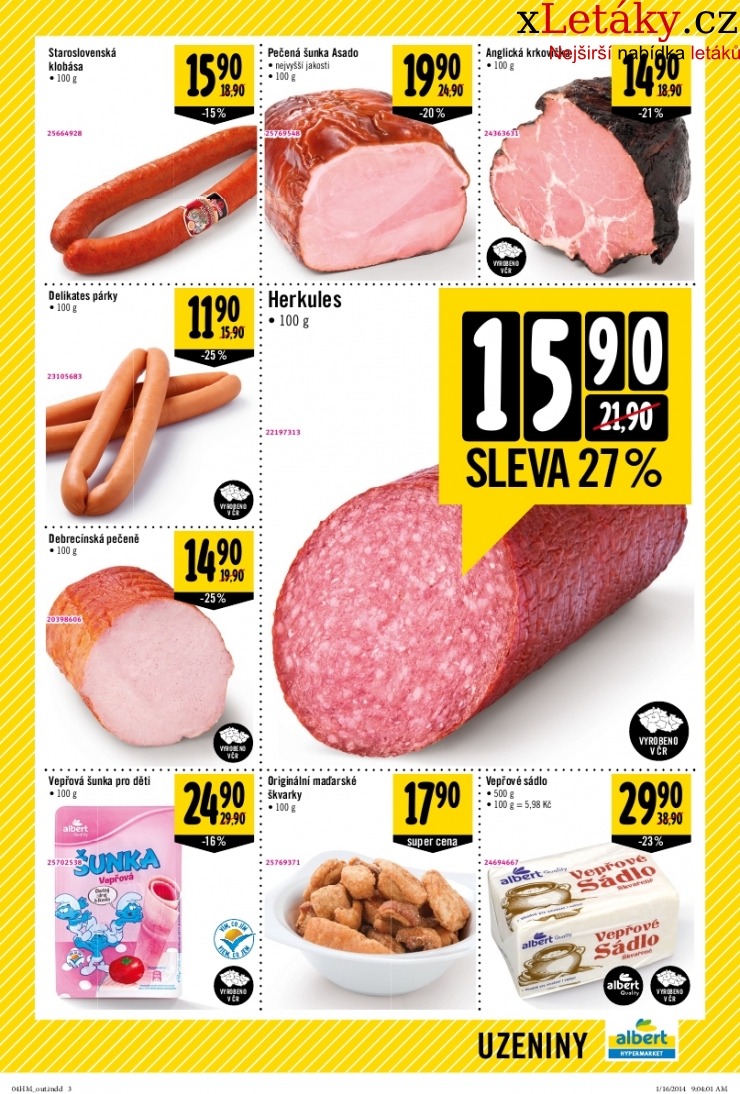 leták Albert Hypermarket akční leták strana 1 leták Albert Hypermarket akční leták strana 1