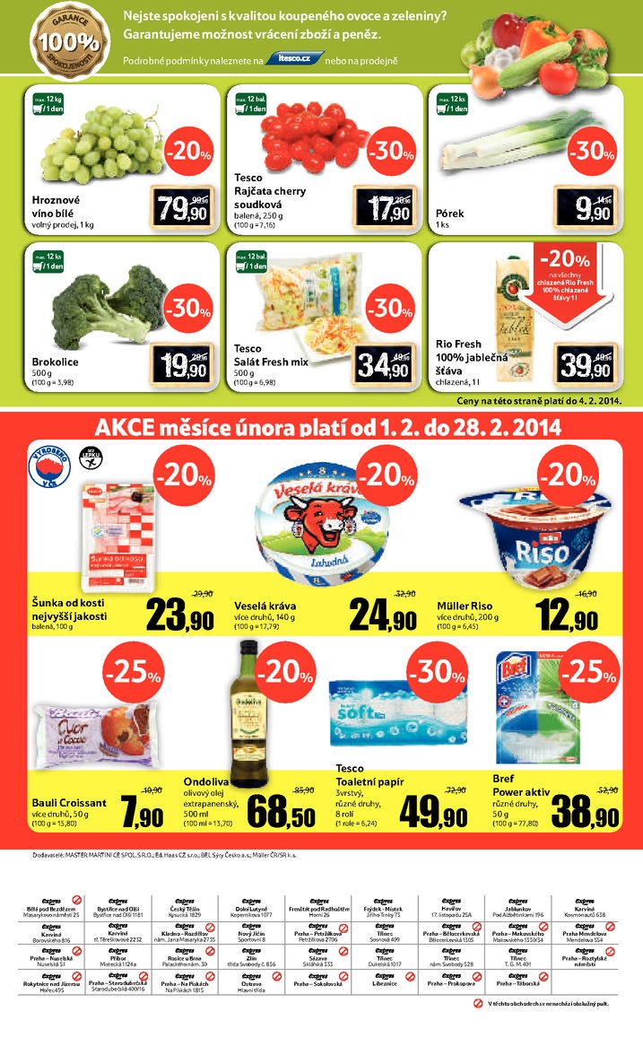 leták Tesco Expres obchody od 29.1.2014 strana 1 leták Tesco Expres obchody od 29.1.2014 strana 1