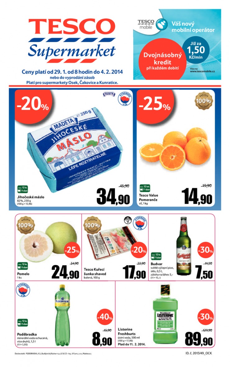 letk Tesco supermarkety od 29.1.2014 strana 1