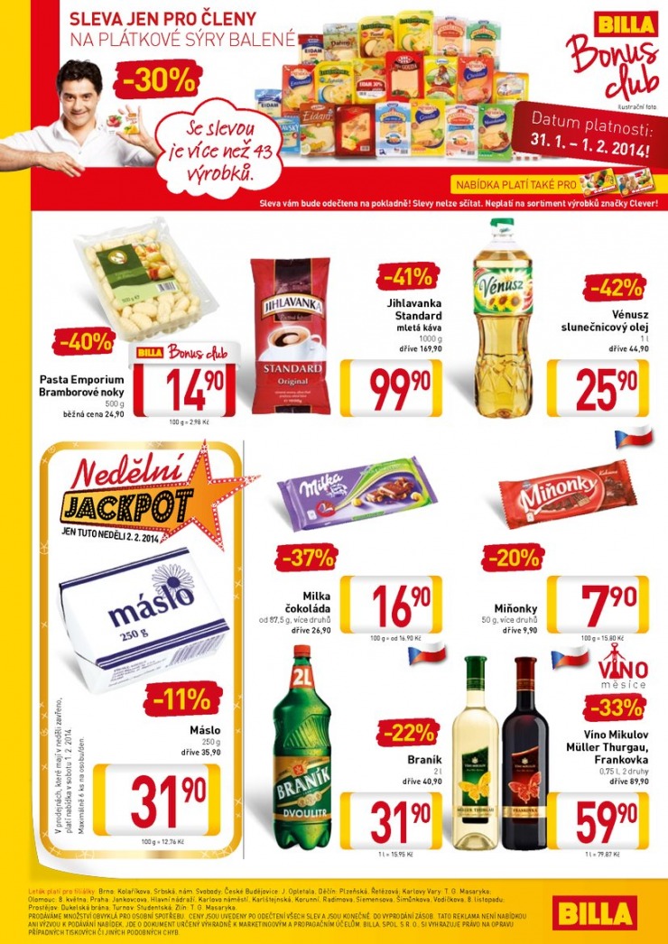 leták Billa malý od 29.1.2014 strana 1 leták Billa malý od 29.1.2014 strana 1