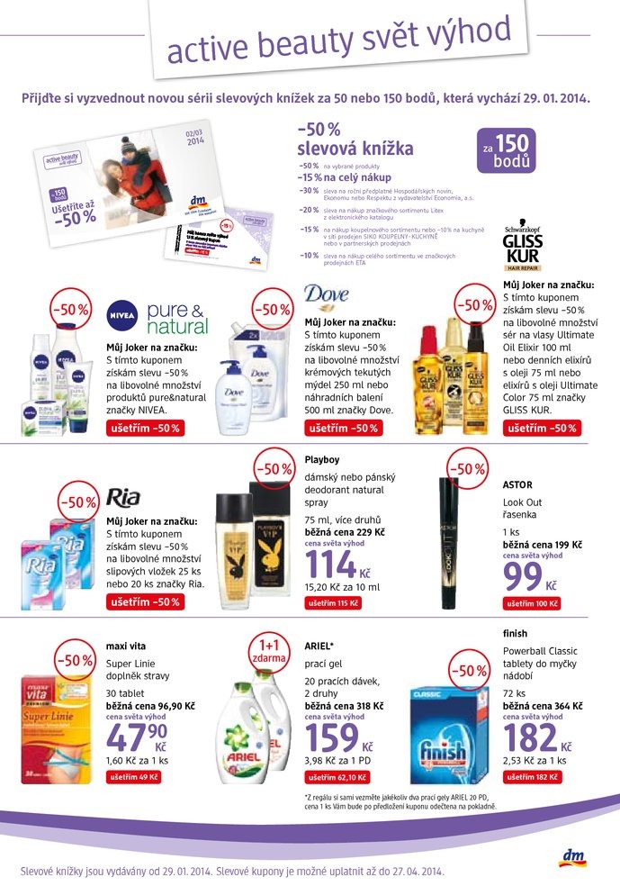 leták DM drogerie Journal 2. část od 29.1.2014 strana 1 leták DM drogerie Journal 2. část od 29.1.2014 strana 1