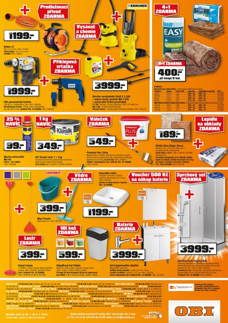 leták OBI Aktuální leták od 30.1.2014 strana 1 leták OBI Aktuální leták od 30.1.2014 strana 1