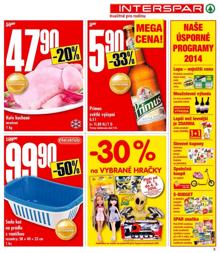 leták Interspar Akční nabídka od 29.1.2014 strana 1 leták Interspar Akční nabídka od 29.1.2014 strana 1