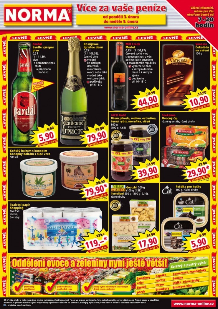 letk Norma Aktuln letk od 3.2.2014 strana 1