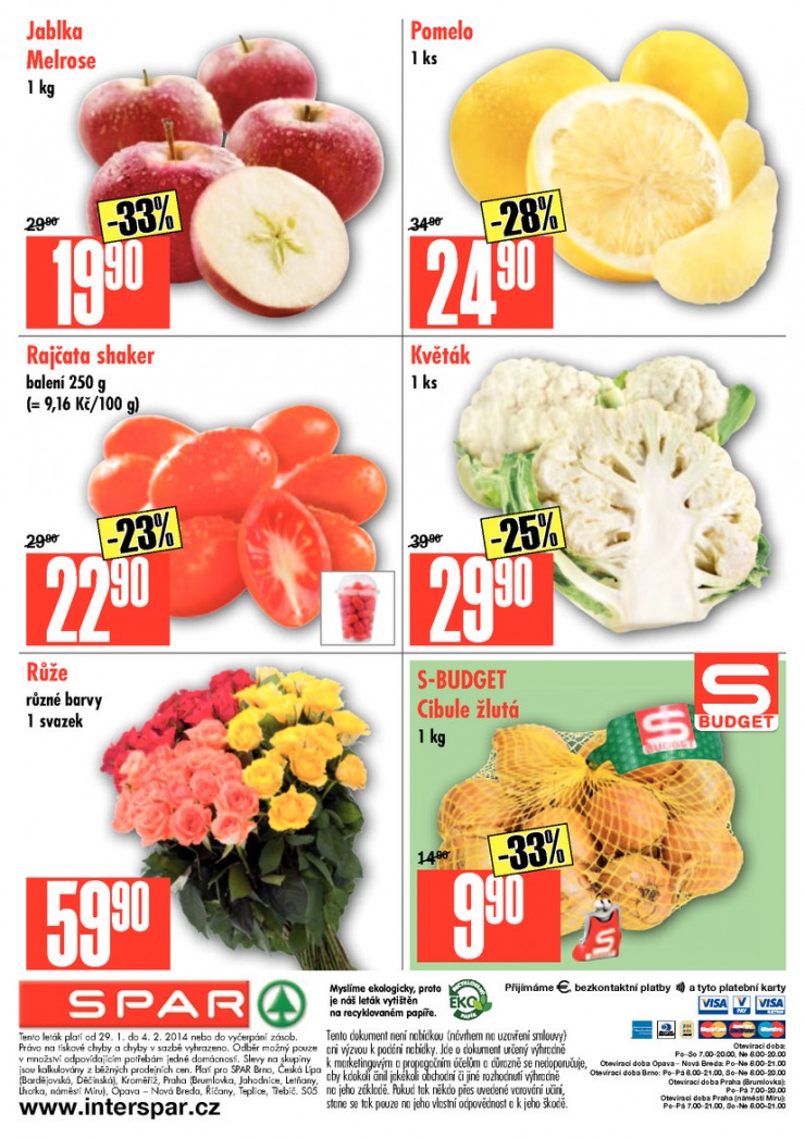 leták Interspar nabídka Spar od 29.1.2014 strana 1 leták Interspar nabídka Spar od 29.1.2014 strana 1