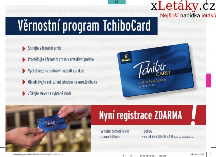 leták Tchibo leták strana 1 leták Tchibo leták strana 1