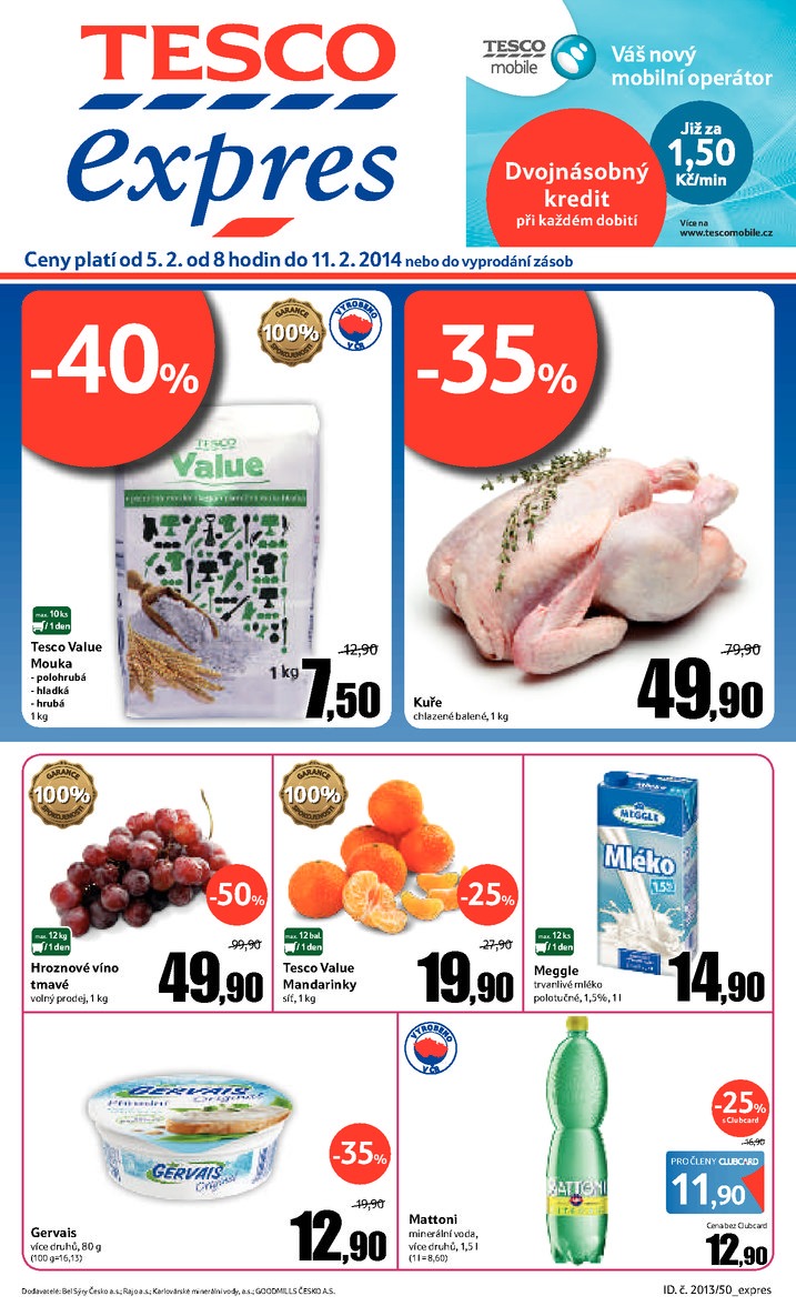 letk Tesco Expres obchody od 5.2.2014 strana 1