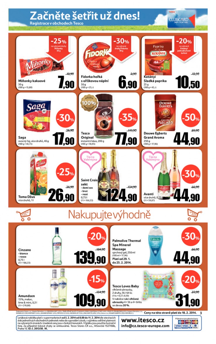 leták Tesco supermarkety od 5.2.2014 strana 1 leták Tesco supermarkety od 5.2.2014 strana 1